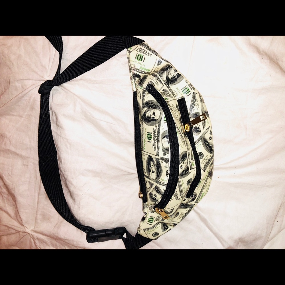 Money print fanny pack